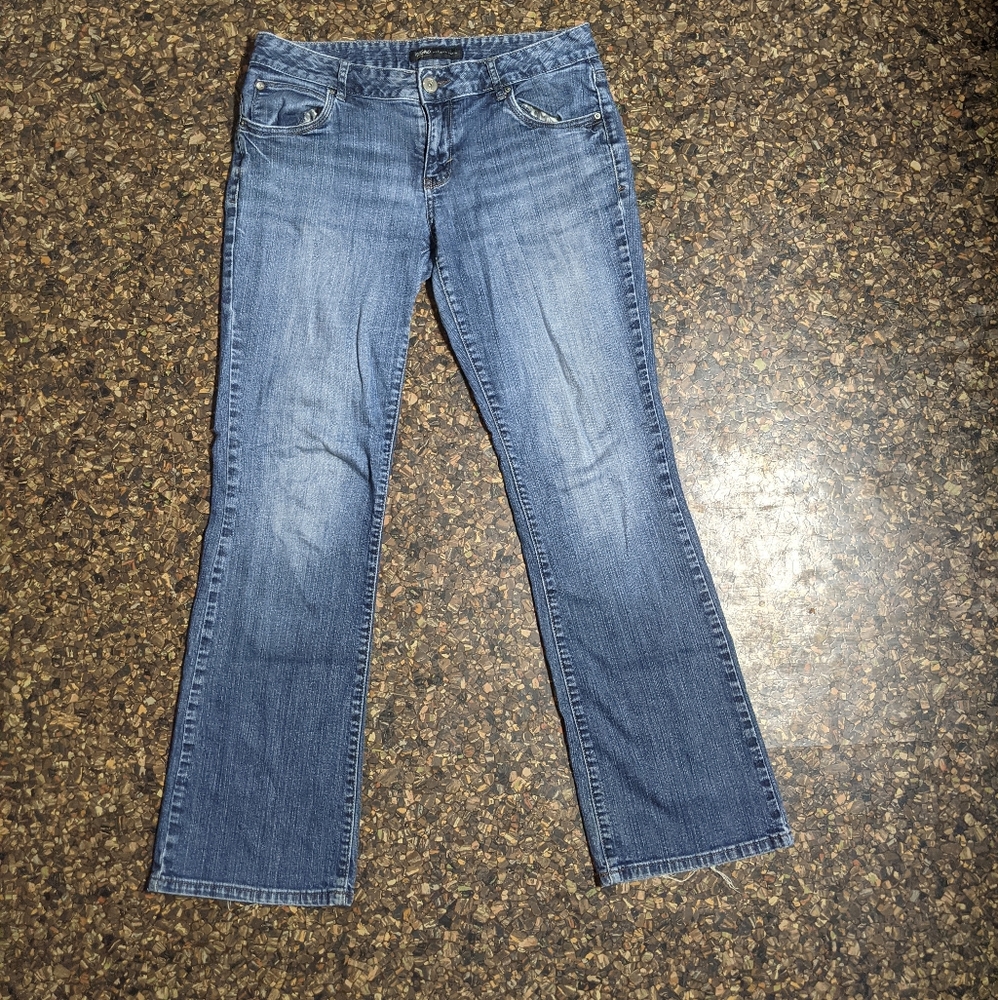 Straight Fit Medium Blue Relaxed Jeans
